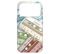Carcasa para iPhone 17 Pro Retro Acuarela Cassettes Analog Tape Old School Mixtape