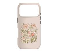 Carcasa para iPhone 17 Pro Retro Animal Print Wildflower Flowers Boho Floral Aesthetic