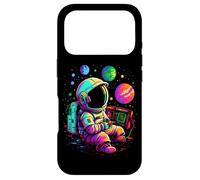 Carcasa para iPhone 17 Pro Retro Arcade Planetas Universo Gaming Astronauta