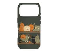 Carcasa para iPhone 17 Pro Retro Autumn Harvest Shelf Doodle Personajes Vibe