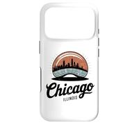 Carcasa para iPhone 17 Pro Retro de los 70, Chicago, Illinois, Downtown The Bean