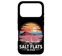 Carcasa para iPhone 17 Pro Retro Desert Sunset Vintage Sci-Fi Landscape Utah Salt Flats