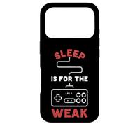 Carcasa para iPhone 17 Pro Retro Gaming - Sleep is For The Weak Gamepad para Gamer Funny