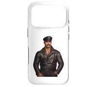 Carcasa para iPhone 17 Pro Retro Gay Leather Daddy Bear - Cuero Dom Biker Man