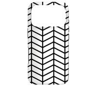 Carcasa para iPhone 17 Pro Retro Geometric Minimalist Monochrome White Black 60s Scandi