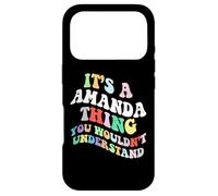 Carcasa para iPhone 17 Pro Retro Groovy es una Cosa de Amanda Que no entenderías
