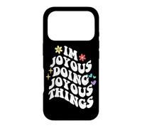 Carcasa para iPhone 17 Pro Retro Groovy Im Joyous Doing Joyous Things Funny Mother