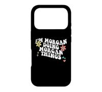 Carcasa para iPhone 17 Pro Retro Groovy Im Morgan Haciendo Morgan Cosas Divertidas Día de la Madre