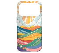 Carcasa para iPhone 17 Pro Retro Hippie & Groovy Patrón y Paisaje Amanecer