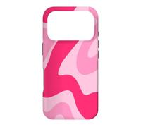 Carcasa para iPhone 17 Pro Retro Hot Pink Swirl Abstracto Estético Groovy 70s Boho Y2K