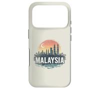 Carcasa para iPhone 17 Pro Retro Malasia Paisaje Vintage Souvenir