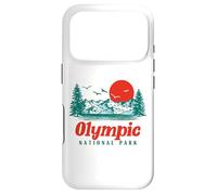 Carcasa para iPhone 17 Pro Retro Olympic National Park Mountain Trees & Sun Graphic