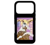Carcasa para iPhone 17 Pro Retro Otaku Vaporwave Kanji Michelangelo Japón Wave café