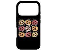 Carcasa para iPhone 17 Pro Retro Pumpkin Cute Faces Halloween Fall
