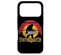 Carcasa para iPhone 17 Pro Retro Synthsquatch Música Sintetizador Amante Atardecer Vintage