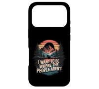 Carcasa para iPhone 17 Pro Retro Vintage Quiero Estar Donde No Está La Gente