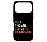 Carcasa para iPhone 17 Pro Retro Vintage Uncle The Man The Myth The Bad Influence