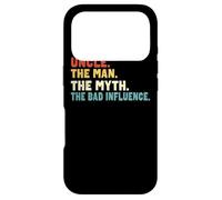 Carcasa para iPhone 17 Pro Retro Vintage Uncle The Man The Myth The Bad Influence