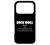 Carcasa para iPhone 17 Pro Rick Roll Definition Funny Early 2000's Prank Meme Rick Roll