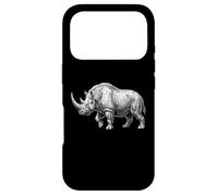 Carcasa para iPhone 17 Pro Rinoceronte lanudo Edad de Hielo Megafauna Animal Prehistórico