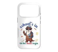 Carcasa para iPhone 17 Pro River Otter Regreso a la Escuela Vibra Escuelas En Que Comience el Caos