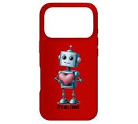 Carcasa para iPhone 17 Pro Robot with a Big Heart, Graphic