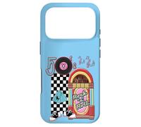 Carcasa para iPhone 17 Pro Rockabilly Lets Go To The Hop 1950's Classic Jukebox Azul