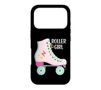 Carcasa para iPhone 17 Pro Roller Girl Skater Patinaje Retro Vintage Mujer 70s 80s 90s