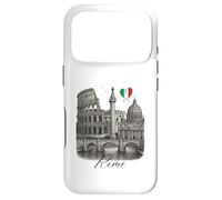 Carcasa para iPhone 17 Pro Roma Italia Monumentos Arte Romano Coliseo Viaje Souvenir