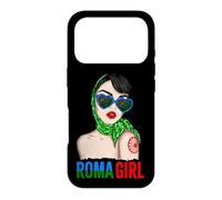 Carcasa para iPhone 17 Pro Roma Traveller Girl - Romani Flag Proud Womens