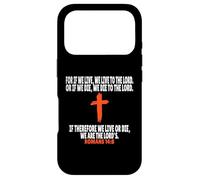 Carcasa para iPhone 17 Pro Romanos 14:8 Versículos de la Biblia Escritura