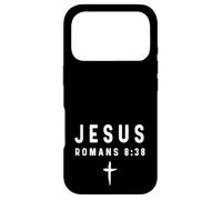 Carcasa para iPhone 17 Pro Romanos 8:38 8 38 Fe - Dios Jesús Ángel Demonio Cristiano