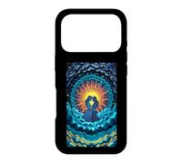 Carcasa para iPhone 17 Pro Romántico Pareja Sol Luna Amor Celestial Unión Estrel