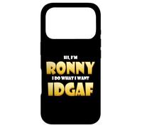 Carcasa para iPhone 17 Pro Ronny Costume Idgaf Meme Personalized First Name Ron Joke