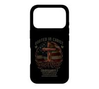 Carcasa para iPhone 17 Pro Rooted in Christ Cross Shirt Christian tee for Men
