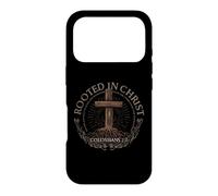 Carcasa para iPhone 17 Pro Rooted in Christ Shirt Jesus Shirt Vintage Cross Christian