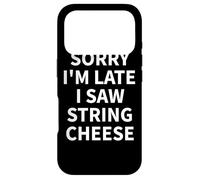 Carcasa para iPhone 17 Pro Ropa de Queso de Cuerda, diseño Divertido para Amantes de los quesos