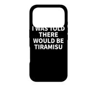 Carcasa para iPhone 17 Pro Ropa de tiramisú - Divertido e Impresionante diseño para Amantes del tiramisú