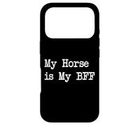 Carcasa para iPhone 17 Pro Ropa Ecuestre Divertida My Horse is My BFF