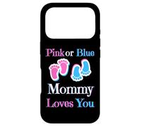 Carcasa para iPhone 17 Pro Rosa o Azul MommyLoves You bebé niña o niño próximamente