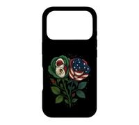 Carcasa para iPhone 17 Pro Roses Half American Half Mexican USA México Bandera