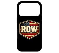Carcasa para iPhone 17 Pro Row Vintage Bandera Americana Patriótica Rowing Crew USA Patriot