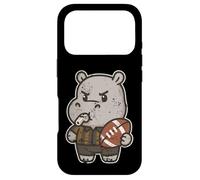 Carcasa para iPhone 17 Pro Rugby Hippo Árbitro Dibujos Animados