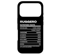 Carcasa para iPhone 17 Pro Ruggero Datos de Nutrición Nombre Gracioso