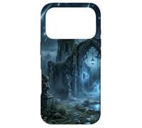 Carcasa para iPhone 17 Pro Ruinas góticas, Lluvia de meteoritos, diseño de fantasía Celestial