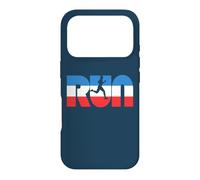 Carcasa para iPhone 17 Pro Run Vintage Red White & Blue Retro Runner Graphic