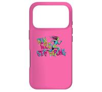 Carcasa para iPhone 17 Pro Run Wild Stay Strong Gym Mujer Corredor Motivación