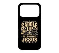 Carcasa para iPhone 17 Pro Saddle Up Estaban siguiendo a Jesús Fe Biblia Escritura Dios