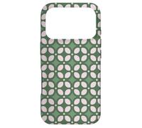 Carcasa para iPhone 17 Pro Sage Green Rounded Squares Geometric Art Nouveau Pattern