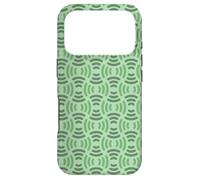 Carcasa para iPhone 17 Pro Sage Mint Pastel Green Art Nouveau Line Wave Curve Pattern